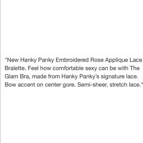 NWT Hanky Panky Glam Appliqué Festival Bralette - Picture 8 of 8